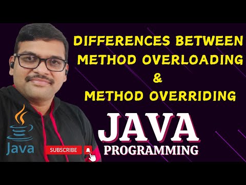 DIFFERENCES BETWEEN METHOD OVERLOADING AND OVERRIDING - JAVA PROGRAMMING