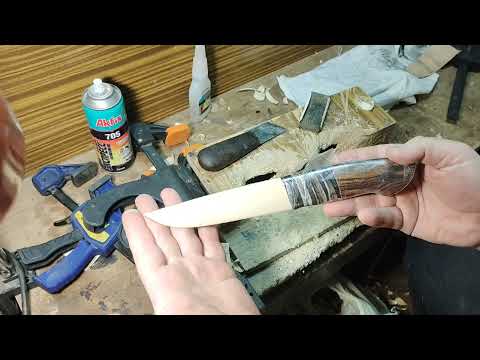 деревянный вкладыш на ножны. Изготовление