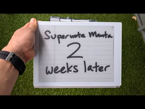 My Supernote A5X2 Manta Journey - After Two Weeks of Writing