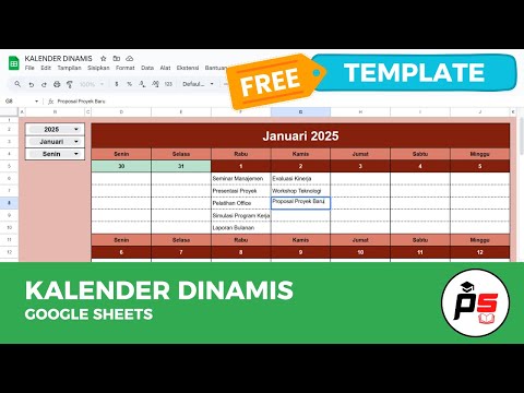 STOP Pakai Kalender Manual! Coba Kalender Dinamis di Google Sheets Ini!