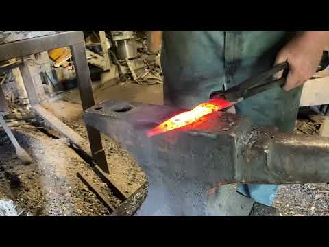 Blacksmithing Knife Making Hand Forging A Drop Point Hunter
