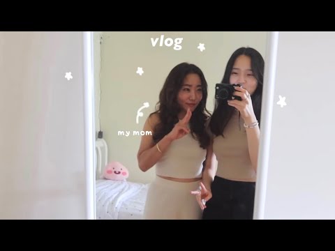 vlog: what i eat in a weekend + mom reveal, demon slayer movie, manga shopping in the city