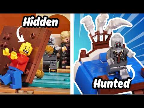 I Built LEGO House of Traps Against Zombies!