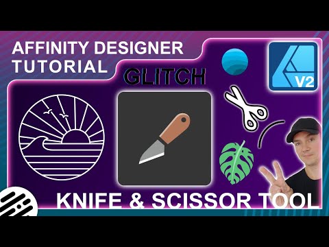 Affinity Designer 2: Knife Tool and Scissor Tool Tutorial