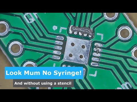 Easy Solder Paste Technique without Stencil