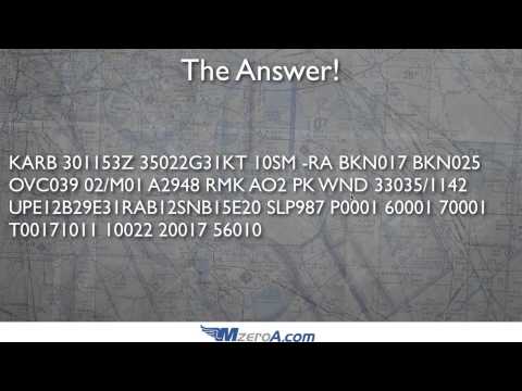 Decoding METAR Quiz - Answer Video