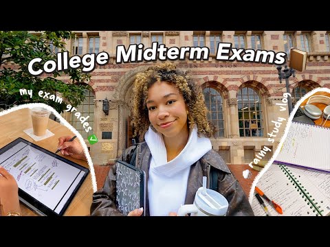 COLLEGE WEEK IN MY LIFE *MIDTERM EXAMS* 📝 revealing my grades + rainy study days at usc