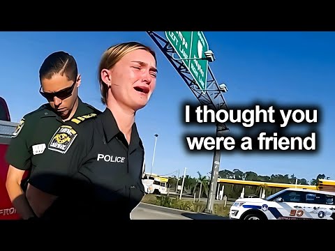 When Stupid Female Cop Ends Her Career In Seconds