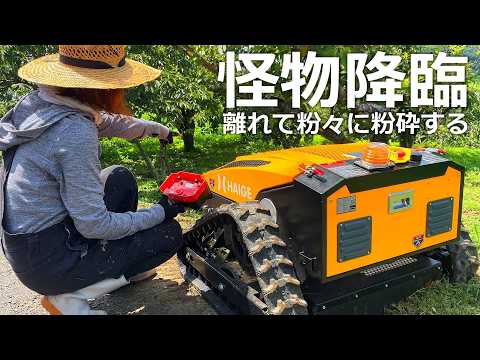 [New radio-controlled grass cutter] Crush away the dreadful weed jungle!Super-powerful grass cutter