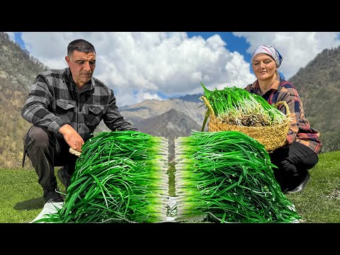 We Gathered Herbs In The Mountains And Cooked Tender Rustic Kutabs Over A Campfire!