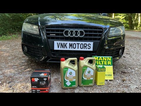 Je fais la vidange de mon Audi A5 3.0 V6 TDI 240 ( huile et les filtres à huiles et habitacle )