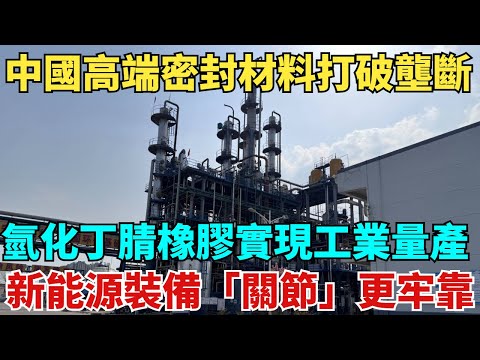 中國高端密封材料打破壟斷！氫化丁腈橡膠實現工業量產，新能源裝備「關節」更牢靠！【天工築夢】#大國工程#工程#基建#科普#熱門