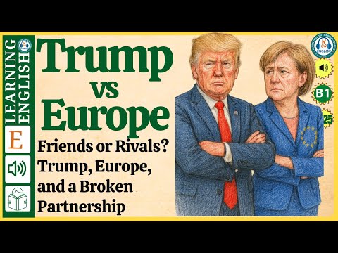 Trump, Europe Friends or Rivals? ⭐ learn english through stories (Graded Reader Level B1)