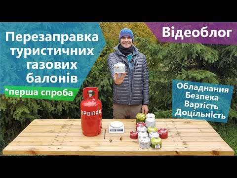 Перезаправка туристичних газових балонів. Обладнання, вартість, доцільність