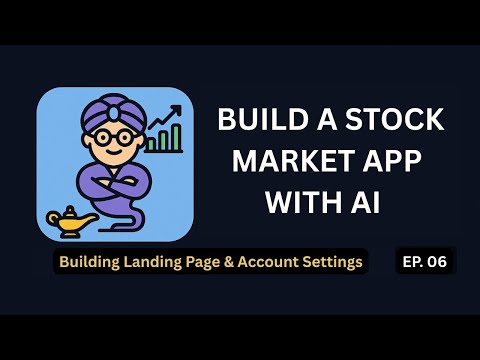 StockGenie App 06 Building Landing Page & Account Settings