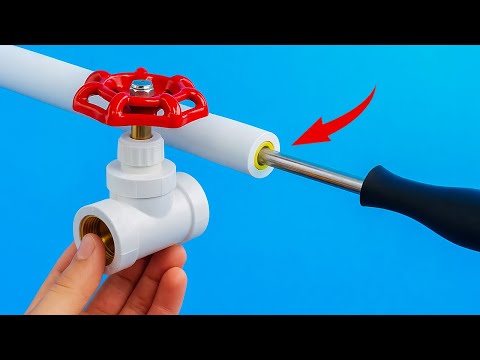 Why don't many intelligent people know this? The quickest way to install a metal water valve.