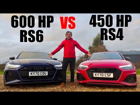 Audi RS4 vs Audi RS6 - 1050 HP BATTLE OF THE FAST ESTATES!