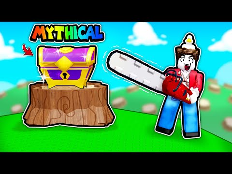 I cut down 1 Million Trees to unlock the RAREST loot in Roblox cut trees