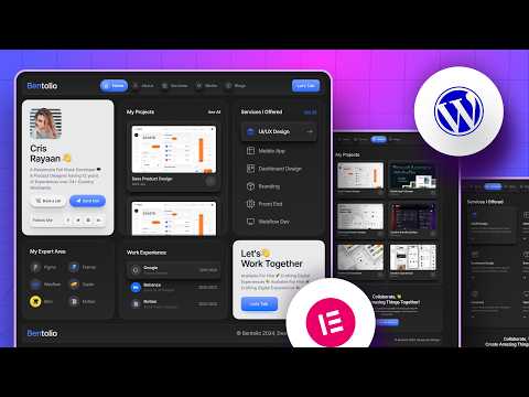 How to Make a Modern Personal Portfolio Website for FREE (WordPress & Elementor 2026 for Beginners)