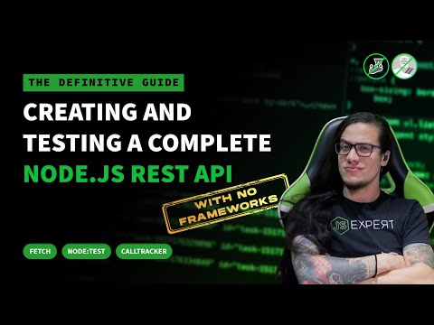 Node.js in 2022 || Creating & Testing a Complete Node.js Rest API || No Framework || Erick Wendel
