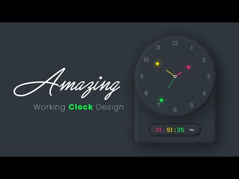 Amazing Working Analog and Digital Clock Design using Html CSS & Javascript