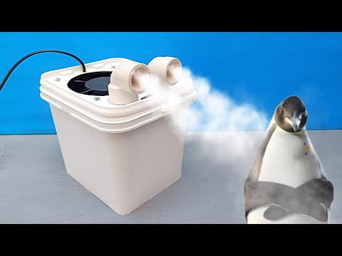 Powerful homemade air conditioning that even freezes penguins! Every home should have