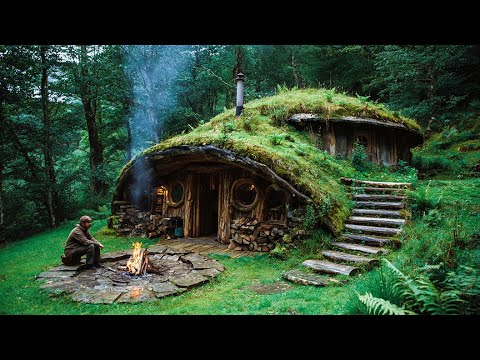 Surviving 30 Days Alone in the Wilderness | Building a Cozy Shelter and Cooking from Nature