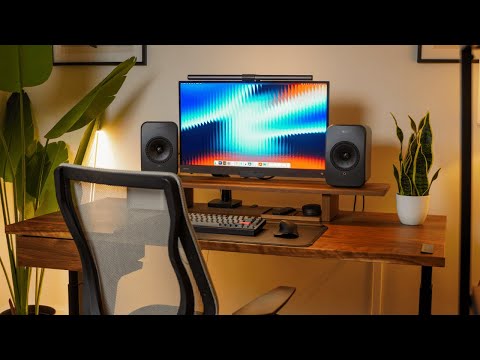 Productive Home Office & Desk Setup Tour 2025 | Cozy & Minimal