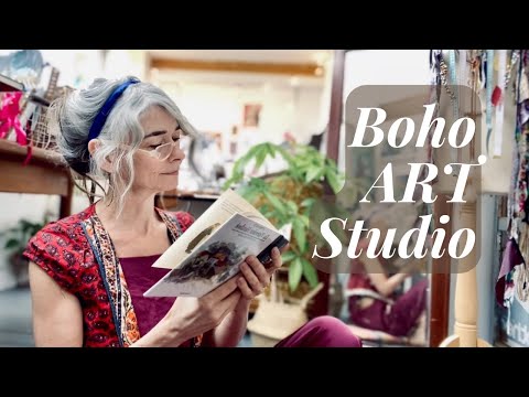 Makeover & TOUR of my Cosy Journaling & Reading Nook | Boho Creative Art Studio & Desk Tour