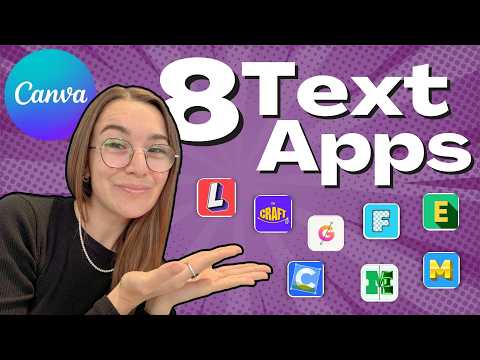 8 Text Canva Apps You NEED to Know | Text in Canva From Zero to Hero Tutorial