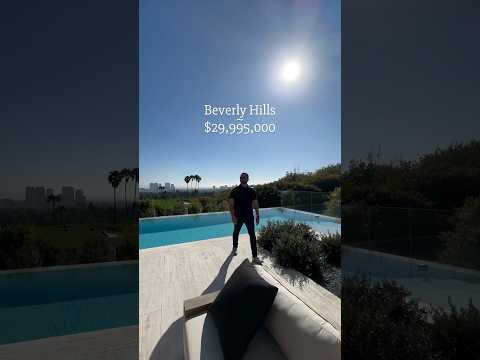 6 Beds • 9 Baths • Architectural Masterpiece in Prime Beverly Hills #shorts