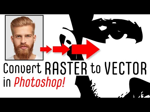 Photoshop: How to Convert Faces into Super-Sharp, VECTOR Portraits.