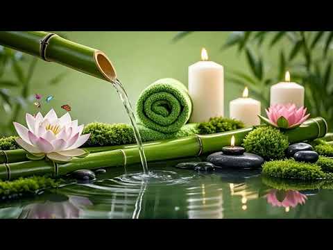 Relaxing Music for Deep Sleep 🌿 Deep Meditation with Bamboo Fountain & Authentic Nature Sounds