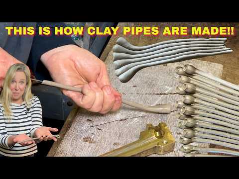 How Were Clay Pipes Made In The 1600s?  I Learn From One of the Last Traditional Clay Pipe Makers