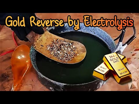 Electrolytic Gold Recovery from Gold-Plated Pins | Electrolysis Method Gold Recovery