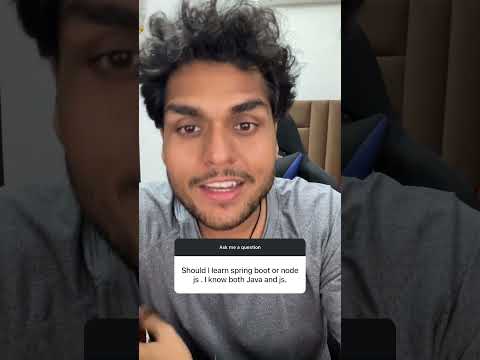 Node JS or Spring Boot ? 😎