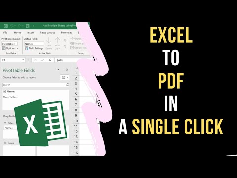 Create PDF from an Excel sheet using a Single Click (Macro for Generating PDFs from Excel sheets)