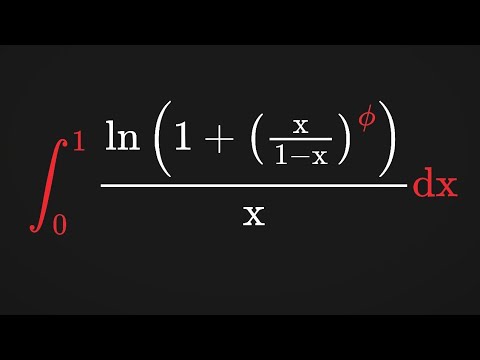 A golden ratio integral