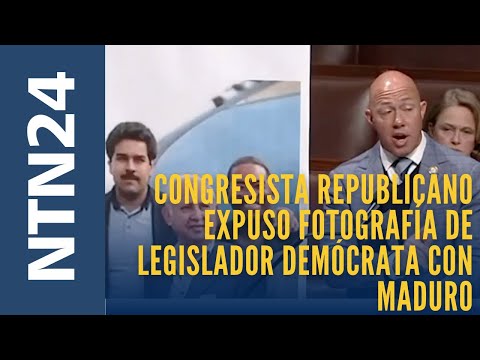 Congresista republicano expuso en el Congreso de EEUU fotografía de legislador demócrata con Maduro