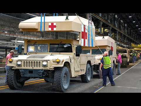 How the US Upgrades Tons of US Army Humvees Inside Massive Factory