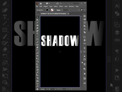 Shadow Text Effect in Illustrator | Quick Trick #illustrator #illustratortutorial #texteffects