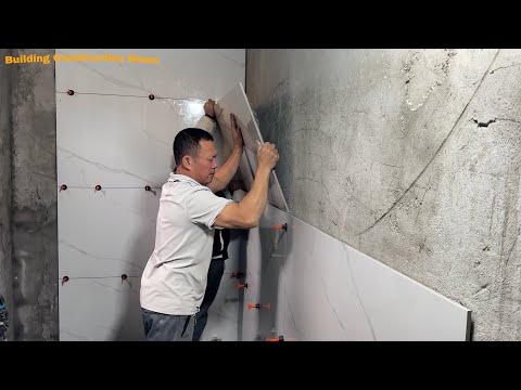 Instructions For Tiling 60 x 120cm Ceramic Tiles For Modern Bathroom Walls, 99% Perfect