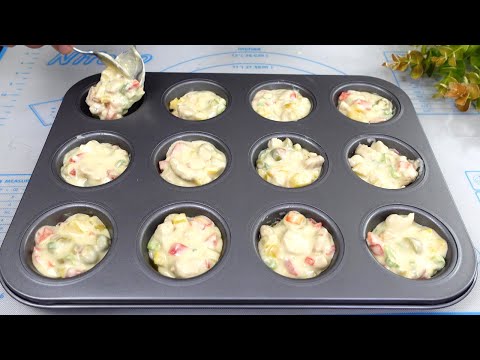 Mini Pizza with Liquid Dough! No Kneading–Pizza Ready in 5 Minutes! 🔥