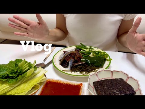 먹고 사는 일상 #16 | 과메기 한상, 파김치&짜파게티, 깍두기볶음밥 | 쿼시 제품 리뷰