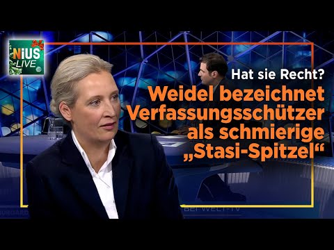 Zoff live im TV: Weidel schimpft auf Merz und Verfassungsschutz | NIUS-Live vom 05.12.2025