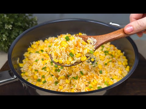❗️This garlic butter rice recipe is so good! I could make it every week!