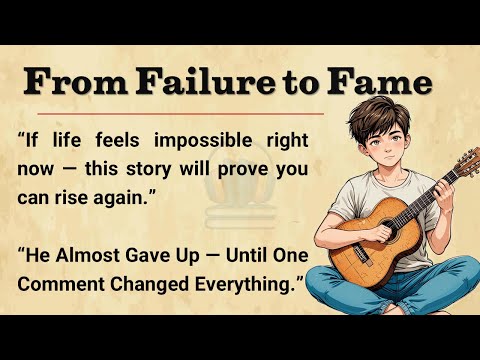 From Failure to Fame 🏆|| Listening Practice in English ✅|| Inspirational Graded Story || Level 1