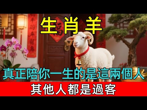 生肖羊，真正陪你一生的是這兩個人，其他人都是過客！#生肖 #運勢 #命理 #屬相 #風水 #財運 #佛陀 #佛學 #佛法 #佛教 #修行 #智慧 #因果 #佛家