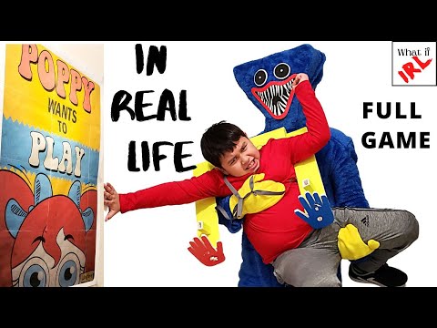 Escape Poppy Playtime HUGGY IN REAL LIFE DIY Playtime Co Factory In Real Life