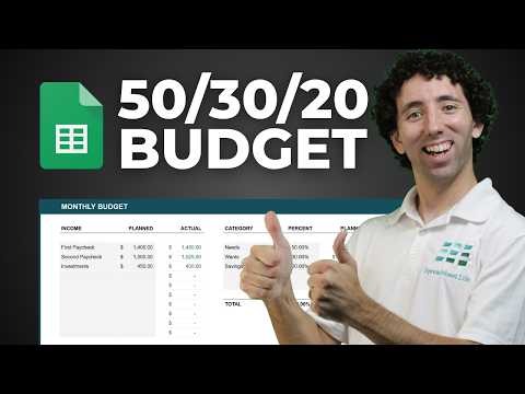 How to Make a 50/30/20 Budget in Google Sheets
